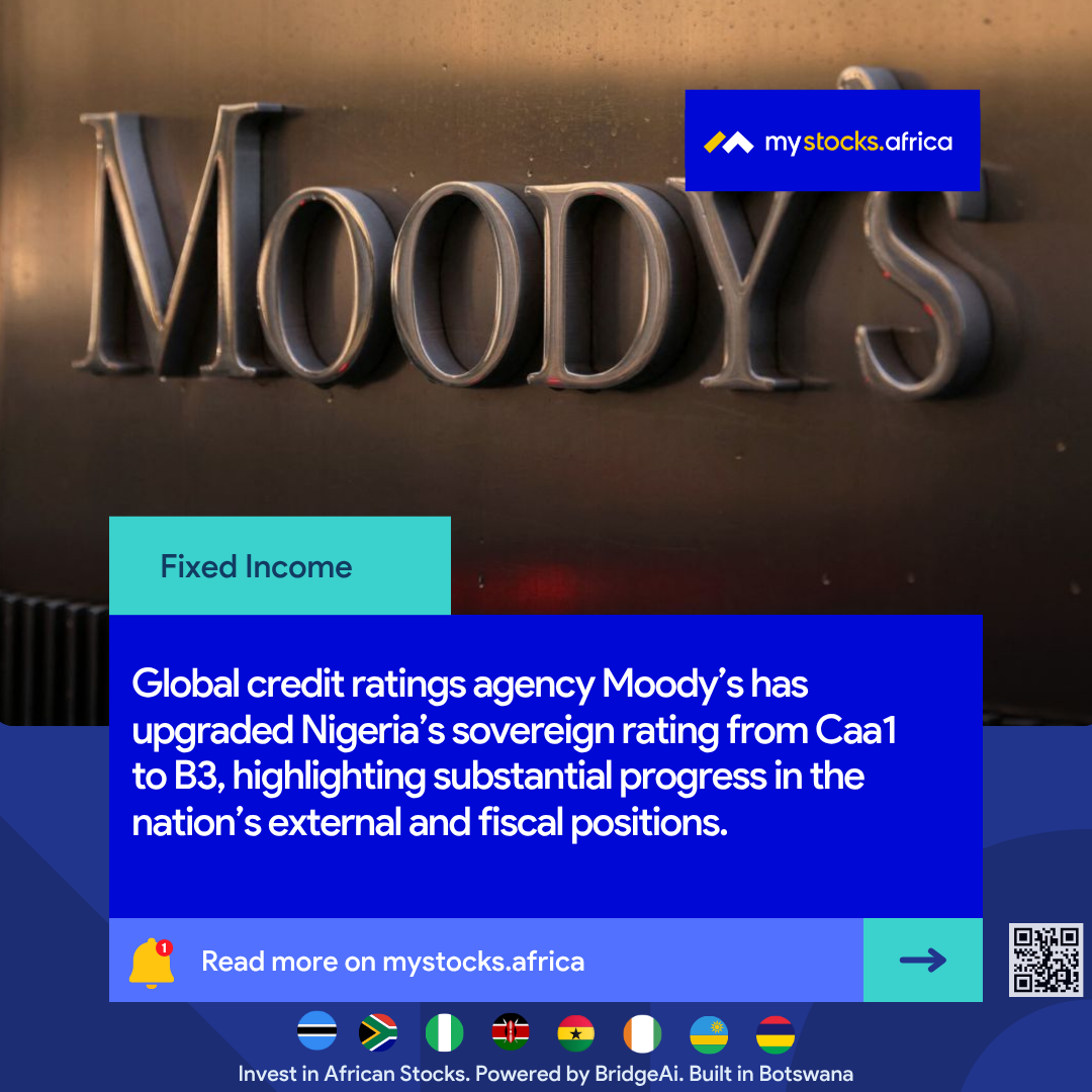 Nigeria Bond Ratings Upgraded