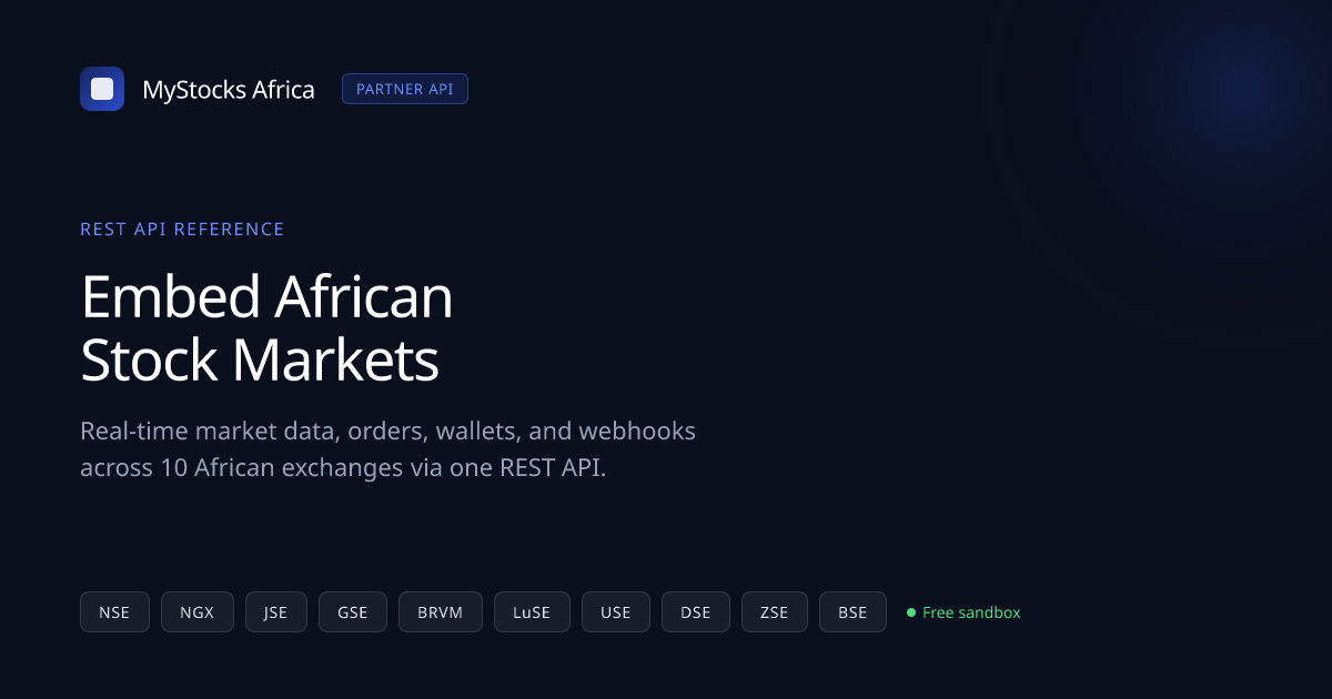 API Platform | MyStocks Africa Partner API